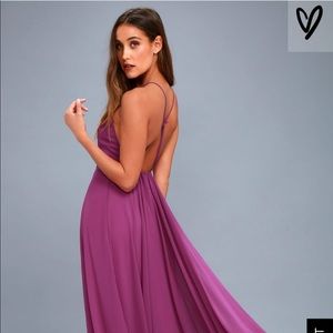 Lulus Mythical Kind of Love Magenta Maxi Dress